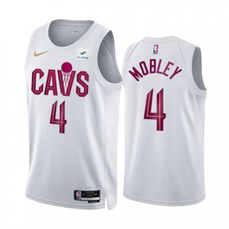 Cleveland Cavaliers Evan Mobley 4 Nike 2022-23 Association Edition Valkoinen Miesten Pelipaidat Swingman